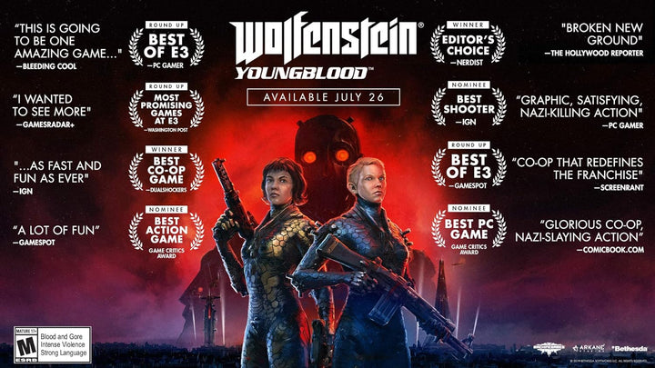 Wolfenstein: Youngblood [US Deluxe uncut Edition] - Code in the box (Switch) Nintendo Switch Deluxe,