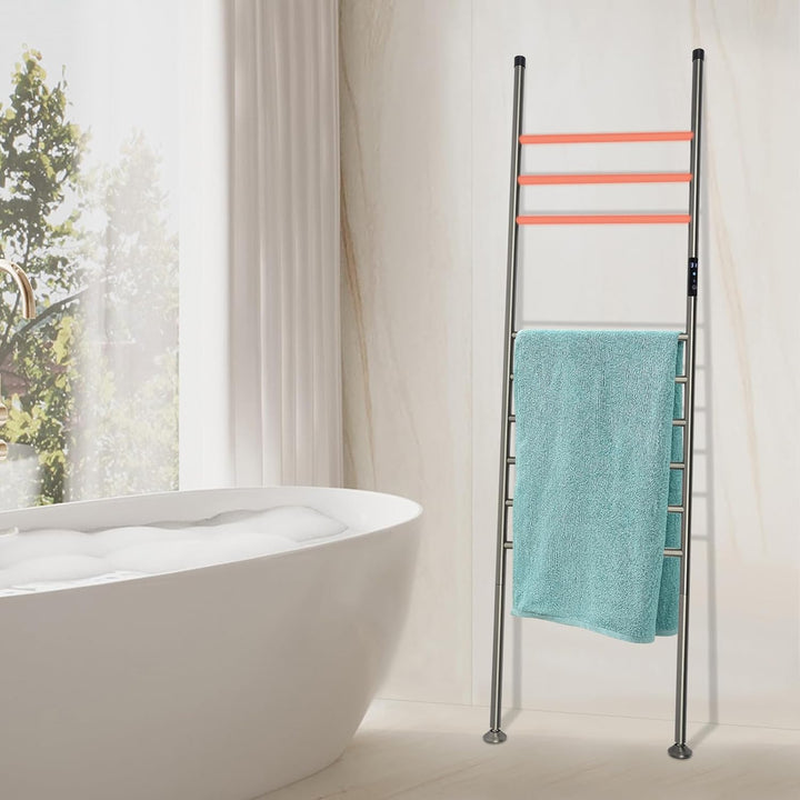 Handtuchheizkörper Elektrisch, Elektrischer Handtuchtrockner, Wasserdicht, Bodenstehender Handtuchwä