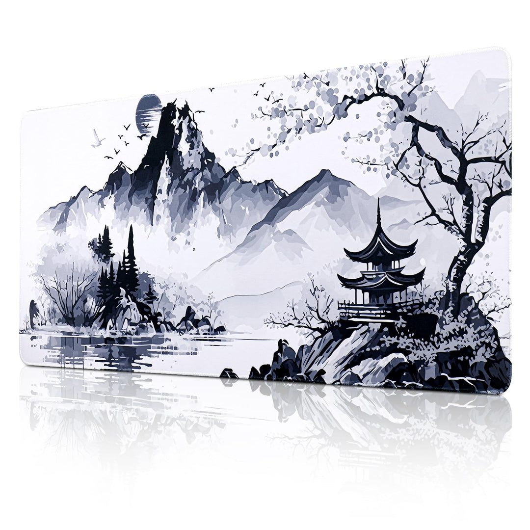 Mauspad XXL, Grosses Mouspad 900x400mm, Gaming Mausepad Improved Precision and Speed, Mousepad mit V