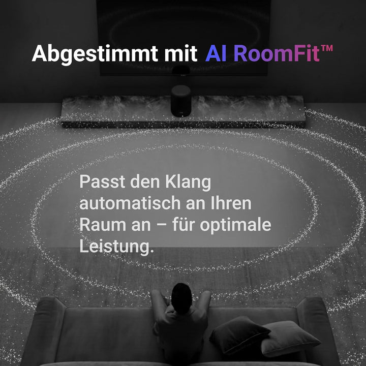 WiiM Sound Lite Smart Speaker, Hi-Res 24-bit/192 kHz, AI RoomFit™ Raumkorrektur, 100W Peak, WLAN 6E/