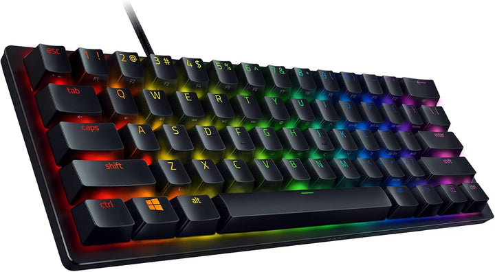 Razer Huntsman Mini (Purple Switch) - Kompakte 60% Gaming Tastatur (Klickende Optische Switches, Dou