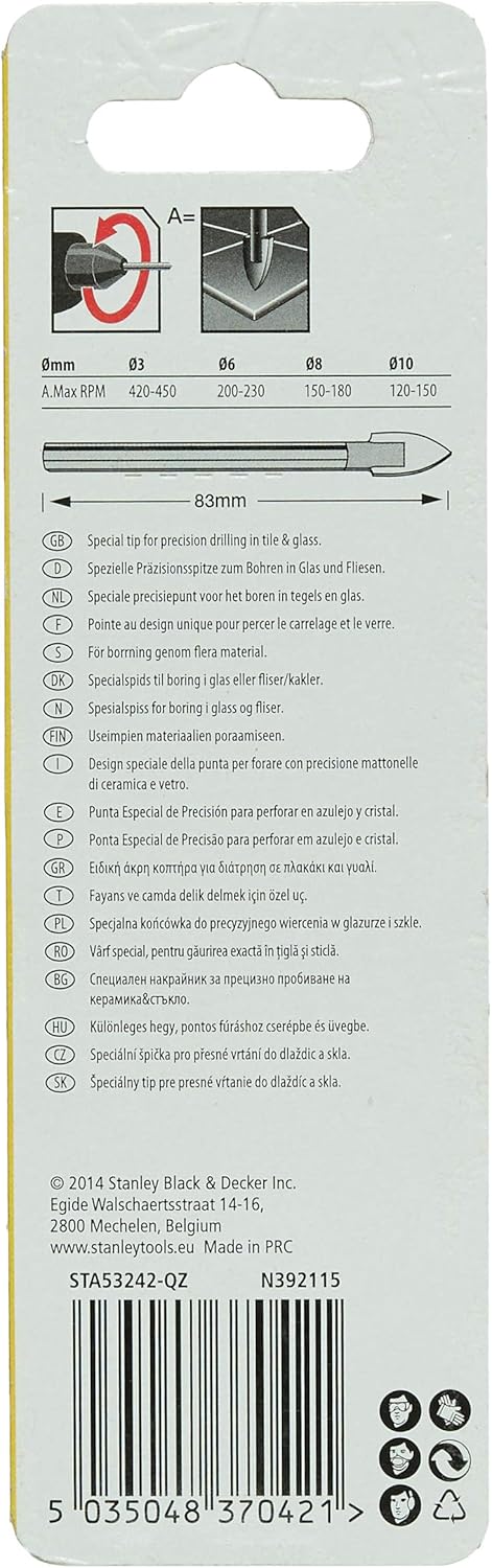 Broca para vidrio y cerámica ø 8x83 mm