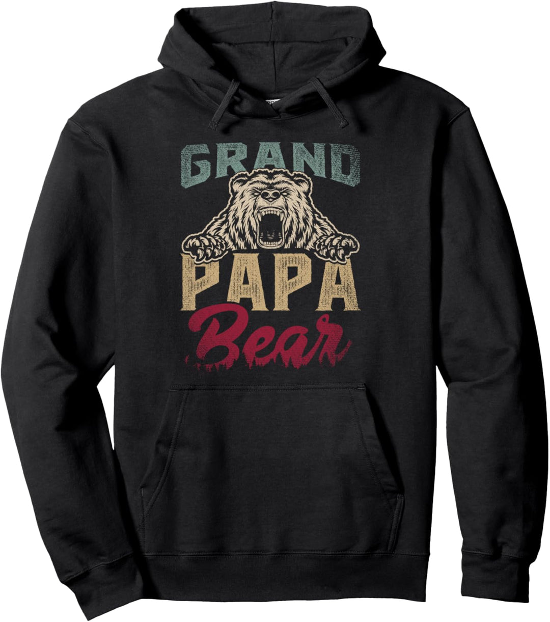 Vintage Papa Bär Grossvater Vatertag Pullover Hoodie