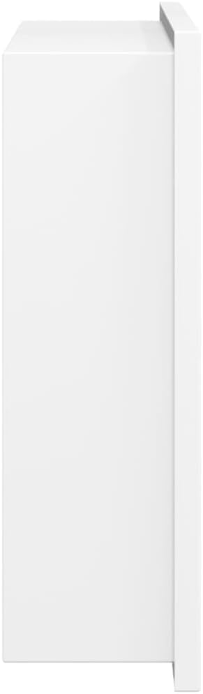 vidaXL Duschnische Mattweiss 32x32x9 cm Edelstahl, Weiss