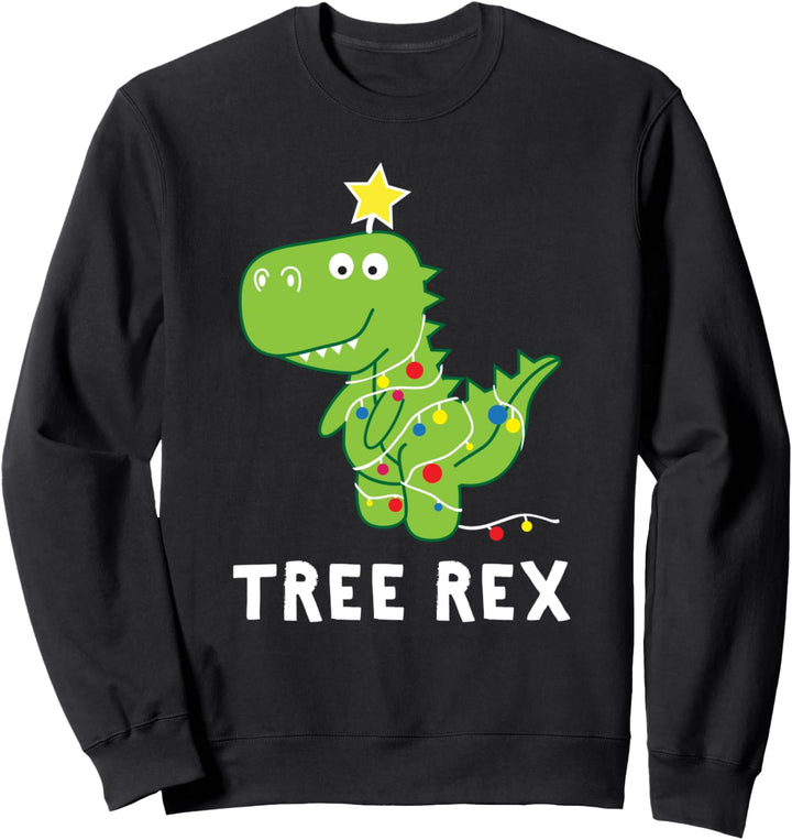 T-Rex Dinosaurier Weihnachtsbaum Witzig Weihnachten Sweatshirt