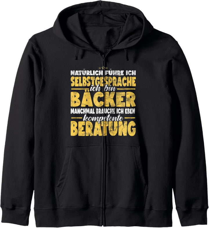 Bäcker Lustiges Bäckerei Handwerker Beruf Hobby Kapuzenjacke