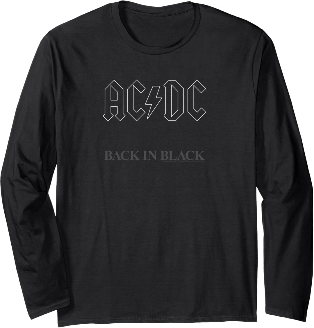 AC/DC — Albumcover von Back in Black Langarmshirt