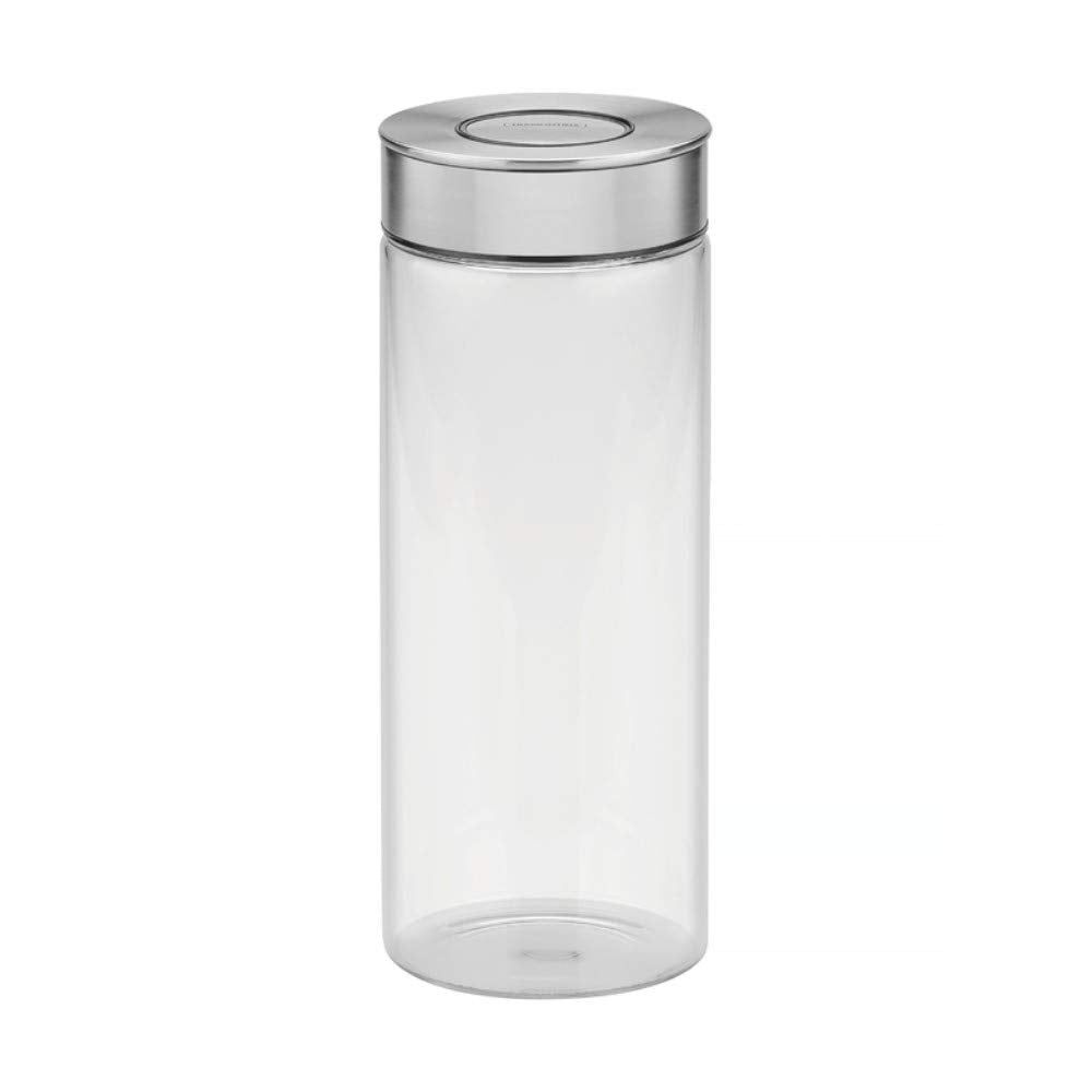 Tramontina Vorratsglas, Ø 10 cm, 1,8 l, Edelstahldeckel, Glas, Transparent, 61227-050, 1,8 Liter, 1,