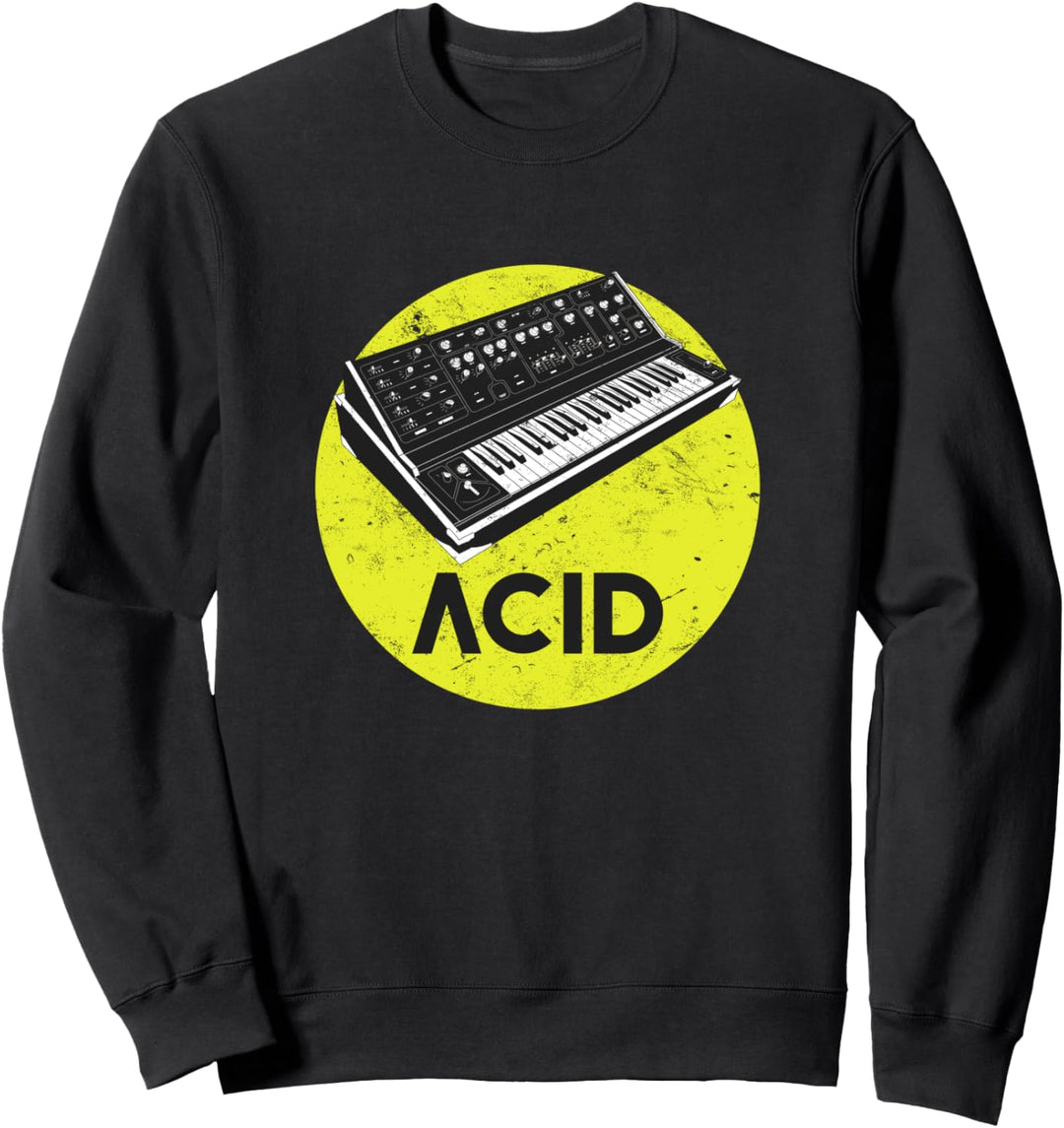 Retro Synthesizer Acid Techno House Analog Sweatshirt