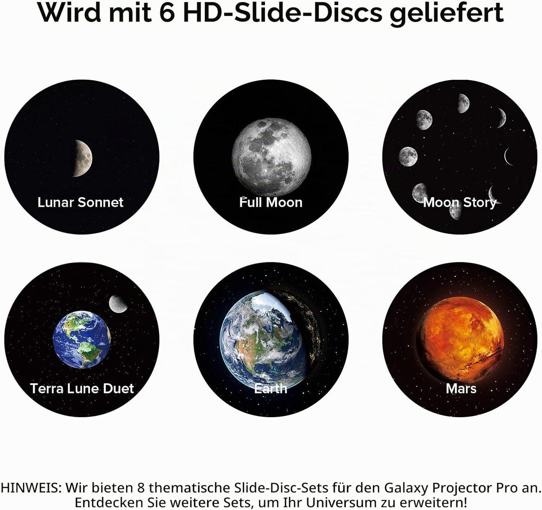 YUNRAY Galaxy Projector Disc – Ultra HD Projektionsscheiben, kompatibel mit YUNRAY Galaxy Projector
