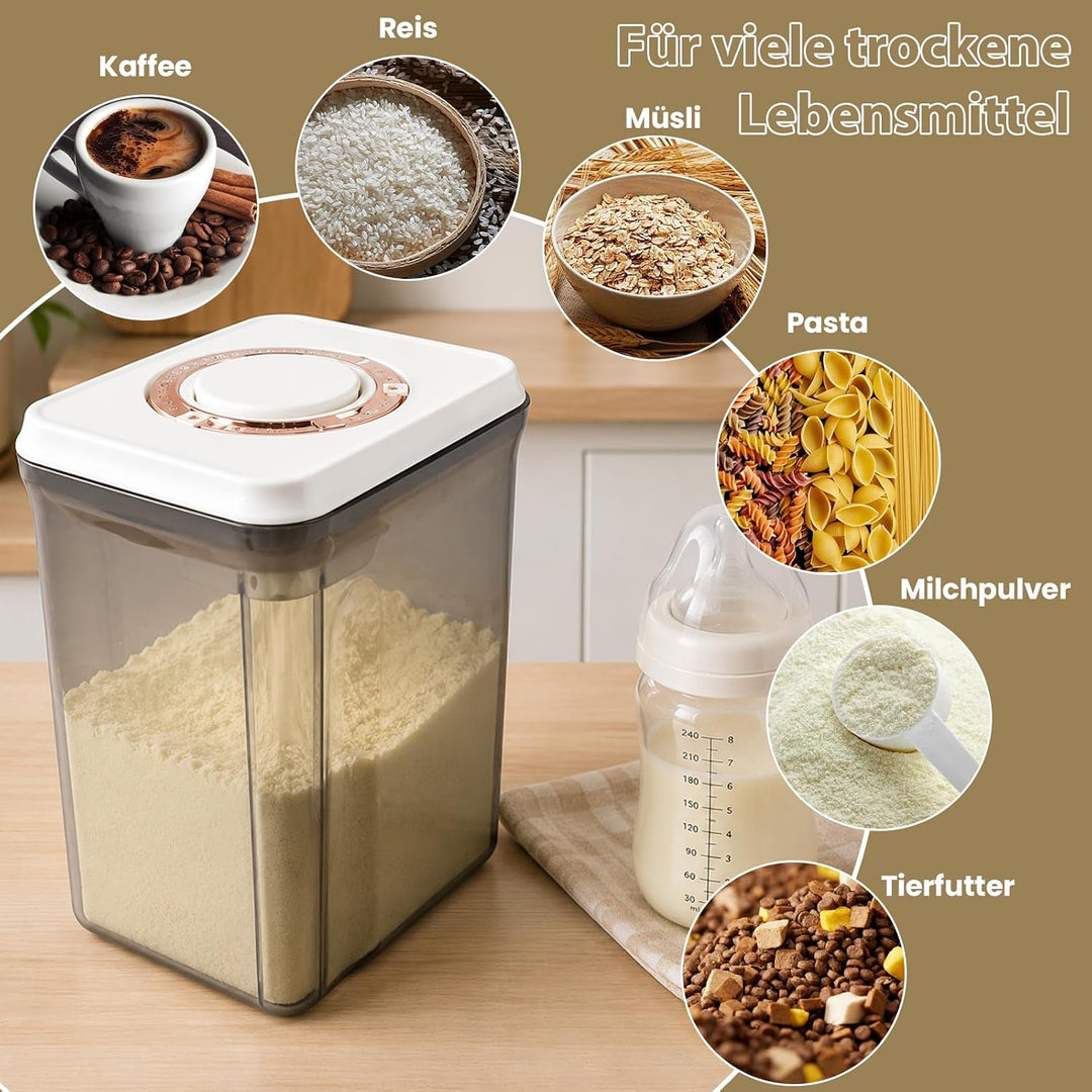 Kaffeebehälter Luftdicht 2400 ml Braun