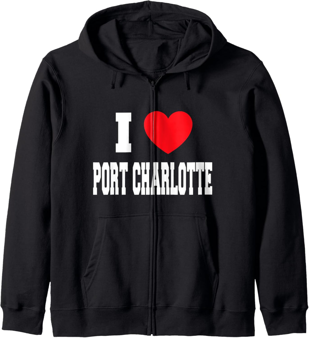 Ich liebe Port Charlotte Kapuzenjacke