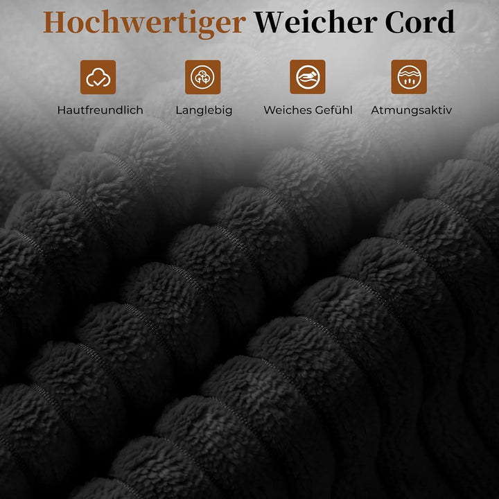 HOMRELEXA Bürostuhl, Schreibtischstuhl mit Fussstütze, klappbaren Armlehnen