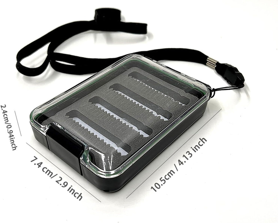 Fliegenboxen, leichte Fliegenboxen, kleine Fliegenbox – einseitige transparente tragbare Box mit Tas