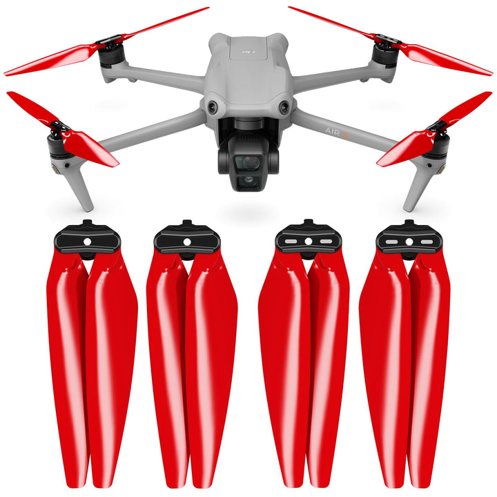 Master Airscrew Stealth Propeller kompatibel mit DJI Air 3 - Rot, 4 Stück, Rot