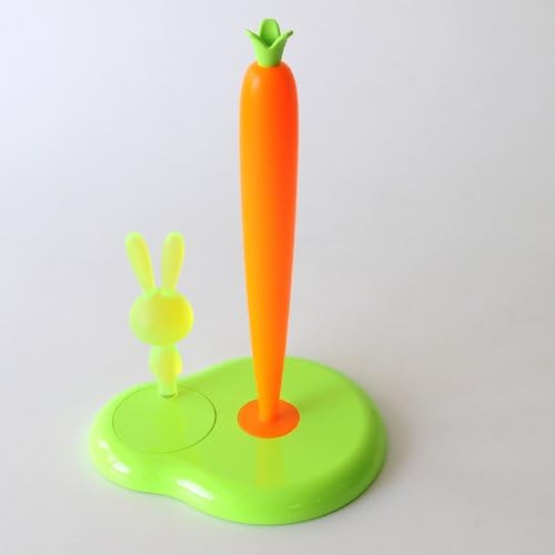 Alessi "BUNNY &amp; CARROT" Küchenrollenhalter aus thermoplastischem Harz, grün, 29,4cm, Grün