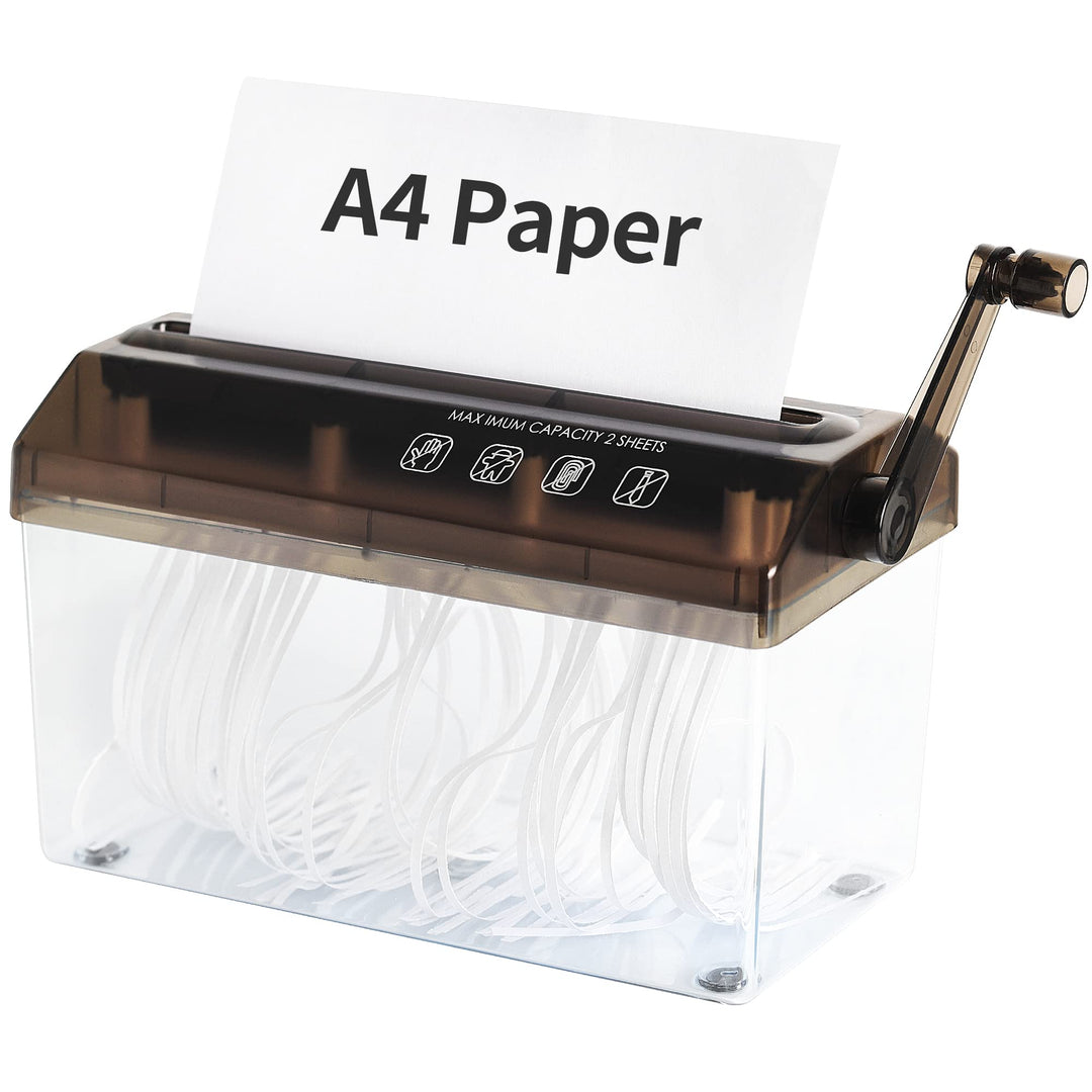 Manueller Aktenvernichter - A4-Papier-Schneidewerkzeug, tragbare Mini-Papiermühle, Kapazität 3 l, fü