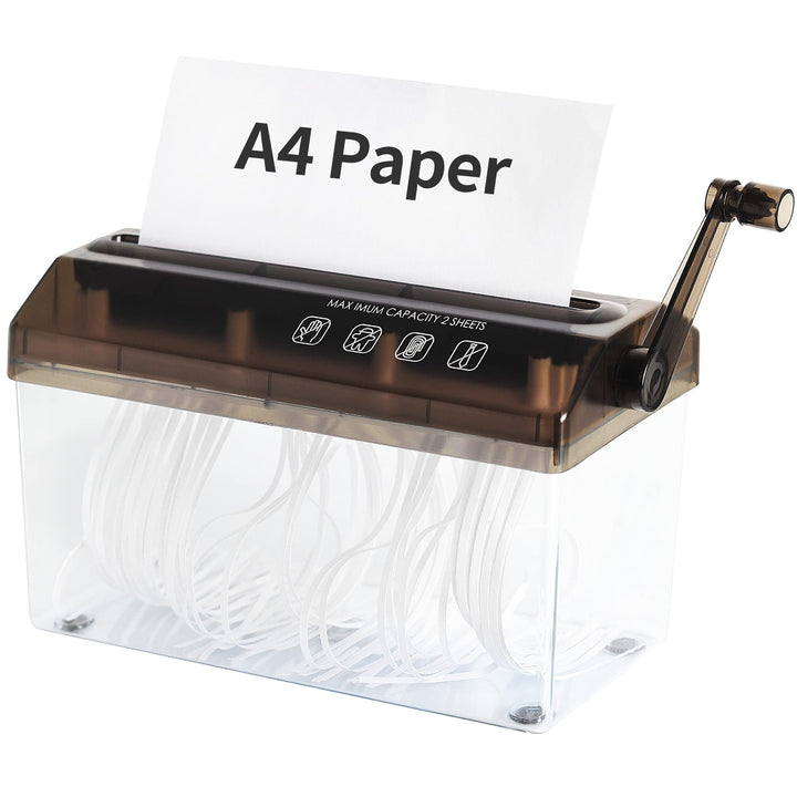 Manueller Aktenvernichter - A4-Papier-Schneidewerkzeug, tragbare Mini-Papiermühle, Kapazität 3 l, fü
