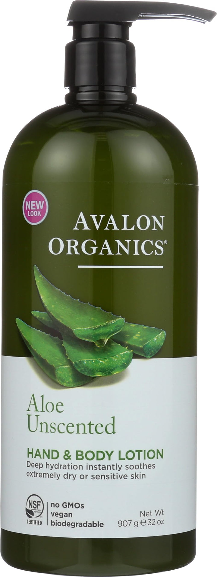 Avalon Organics Hand and Body Lotion Aloe Unscented - 32 fl oz