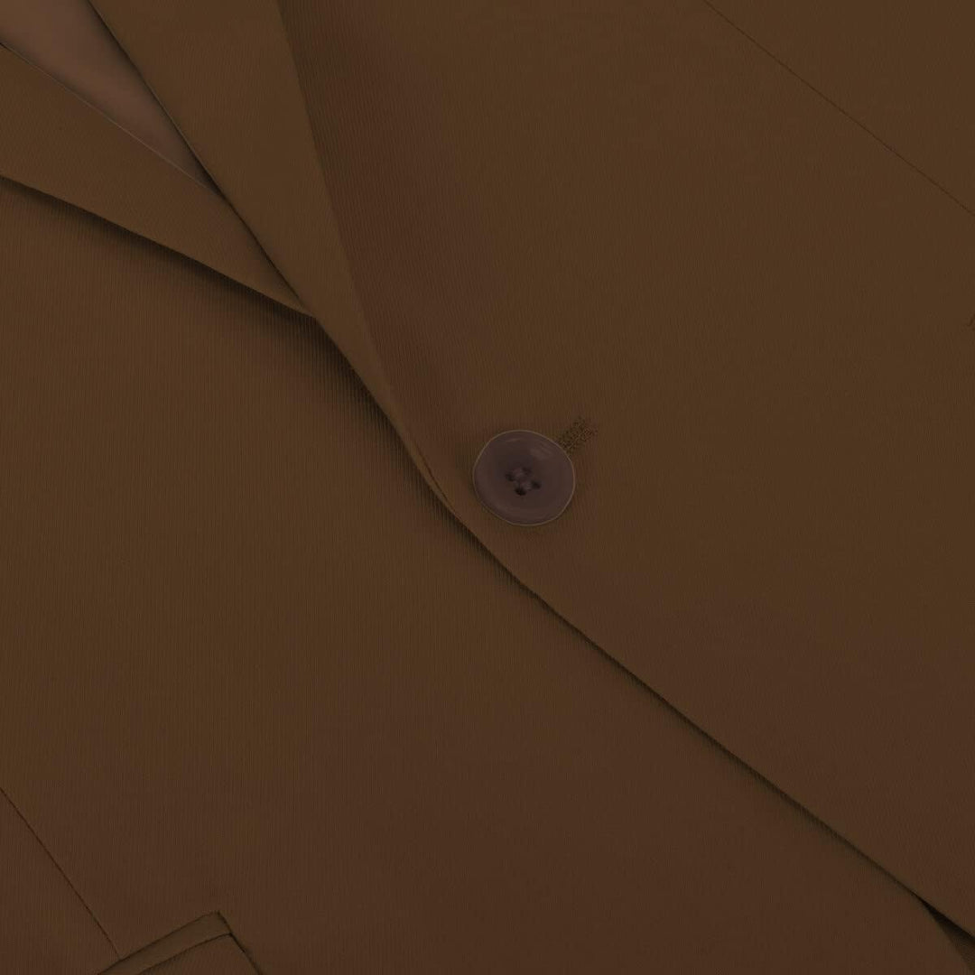 Anzug Herren Slim Fit 3 Teilig Anzüge Herrenanzug Sakko für Hochzeit Business M Dunkelkaffee, M Dunk