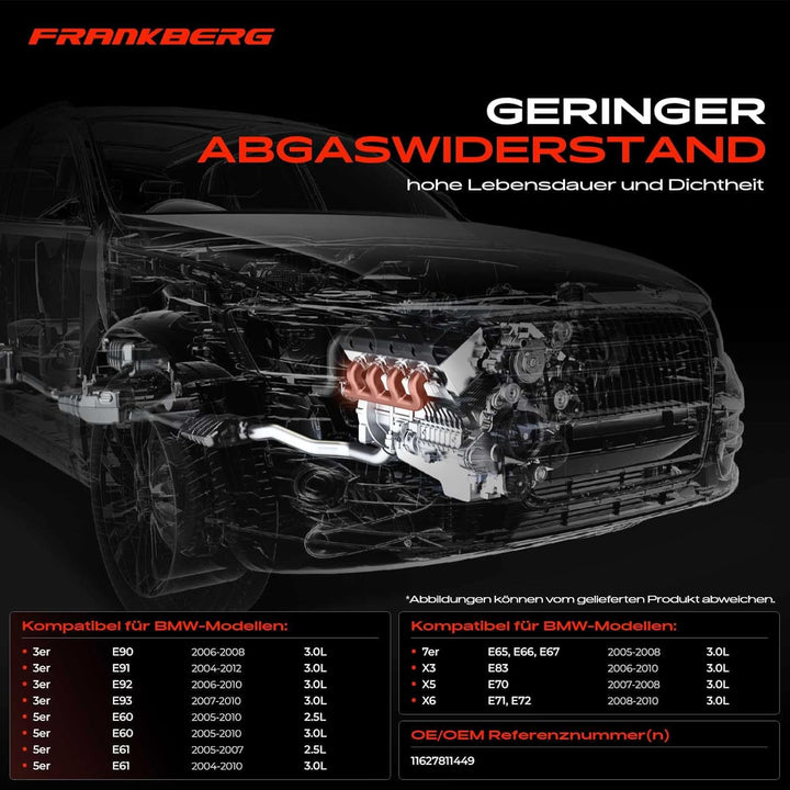 Auspuffkrümmer Krümmer für 3er E90 E91 E92 5er E60 E61 7er E66 E66 X3 E83 X5 E70 X6 E71 E72 2.5L 3.0