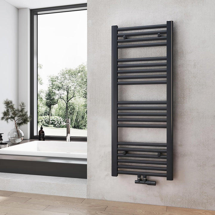 Heilmetz Badheizkörper Anthrazit Handtuchtrockner Heizung 1000 x 400 mm Bad Heizkörper Handtuchheizk