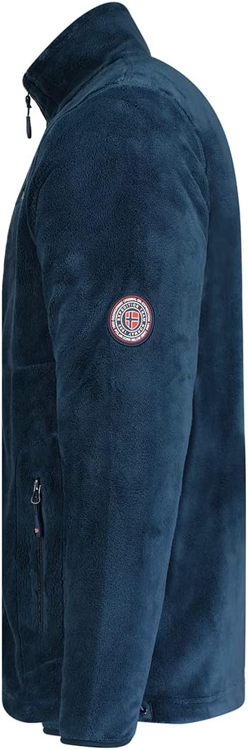 UPLOAD - Geographical Norways Herren Fleece Marineblau Grösse S, marineblau, Small-Medium