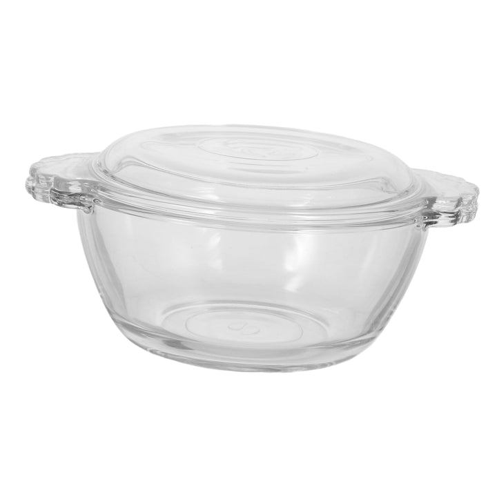 Cabilock Hitzebeständiger Glas Eierdämpfer mit Deckel 275ml für Mikrowellen Geeignet Grosser Fassung