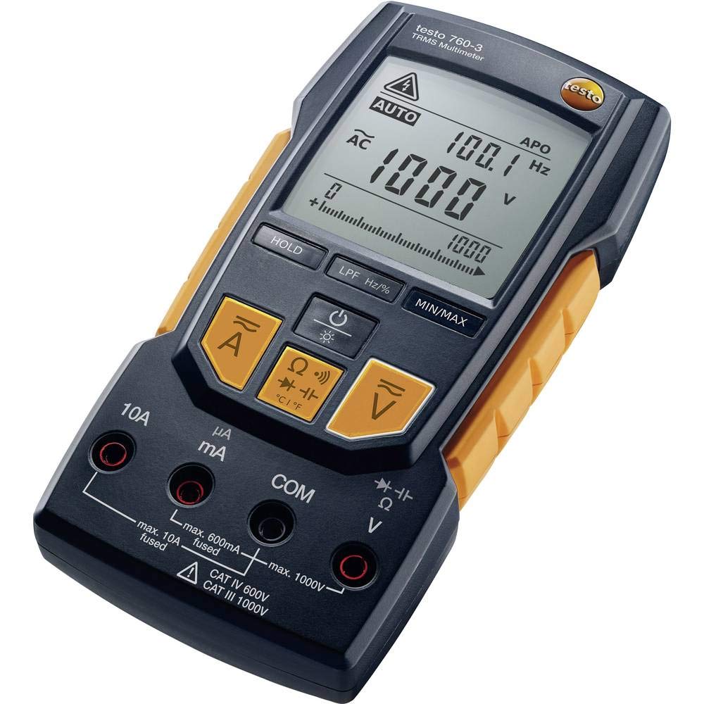 testo - 760-3 - 0590 7603 - Digital-Multimeter zur Messung von Strom, Spannung, Widerstand und viele