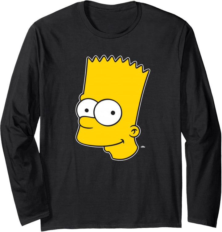 The Simpsons Bart Simpson Face Langarmshirt