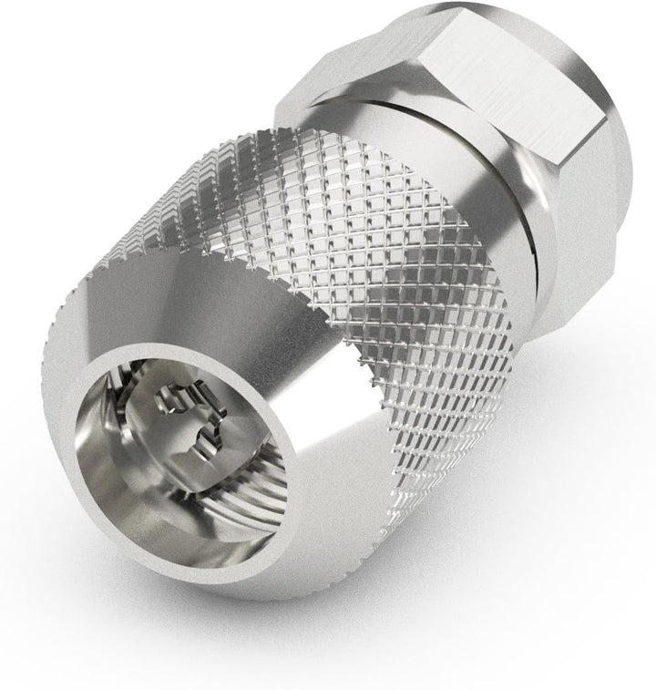PureLink EF010-50 50x EasyInstall F-Stecker für Sat-Antennen-Koax-Kabel mit 7mm bis 6,8mm Durchmesse