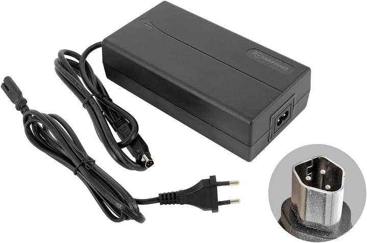 PowerSmart 54,6V 2A Ladegerät für 48V Akku von Fischer (2022 Modell) Montis EM 1724, EM 1724.1, Mont