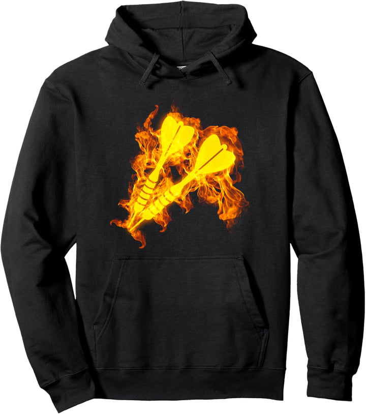 Feuer Darts Pfeil Set Flammende Dart Spieler Pullover Hoodie