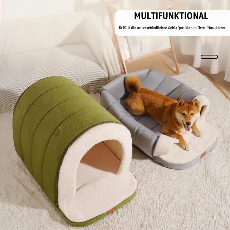 ERNAN Katzenhöhle grosse Katzen - Faltbare Katzenbett.Waschbares Hundebett, Komfortables Haustier-Ka