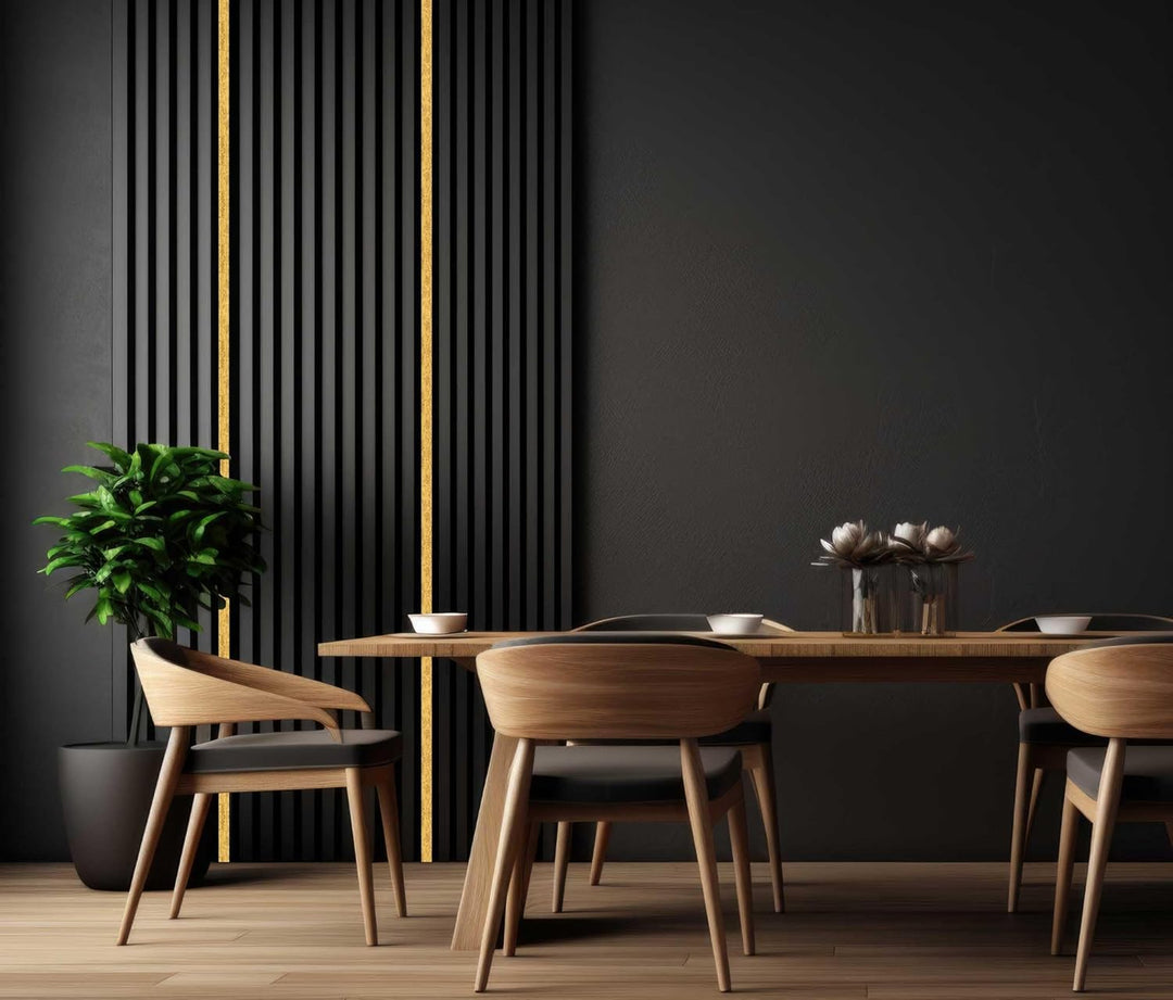 Akustikpaneele 1,228m² - 275cm x 46cm x 1.8cm - | Akustikpaneel | Lamellenverkleidung | Wandverkleid