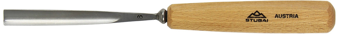 Stubai Stechbeitel lang poliert, Form 6, 12 mm, 550612