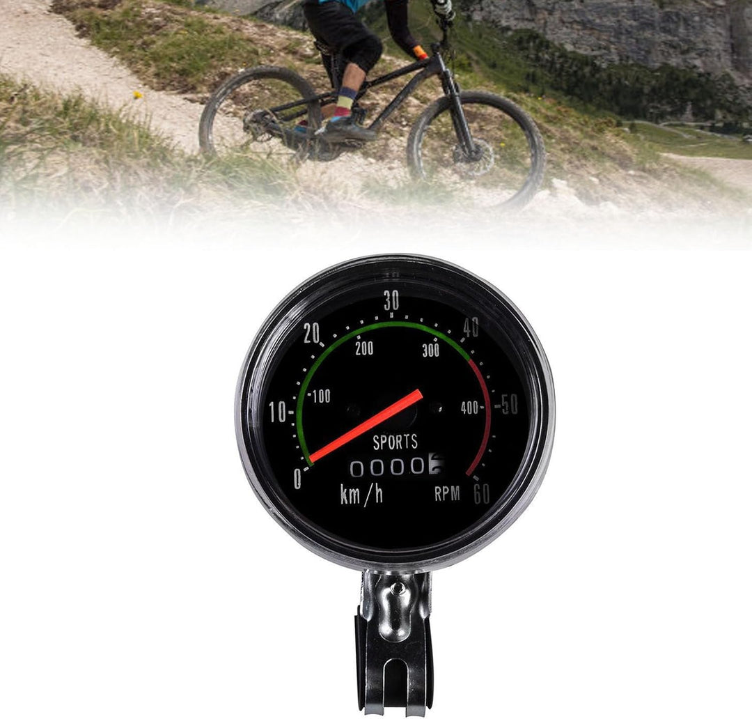 Fahrradcomputer Mechanischer, Runde Fahrradtacho Kilometerzähler