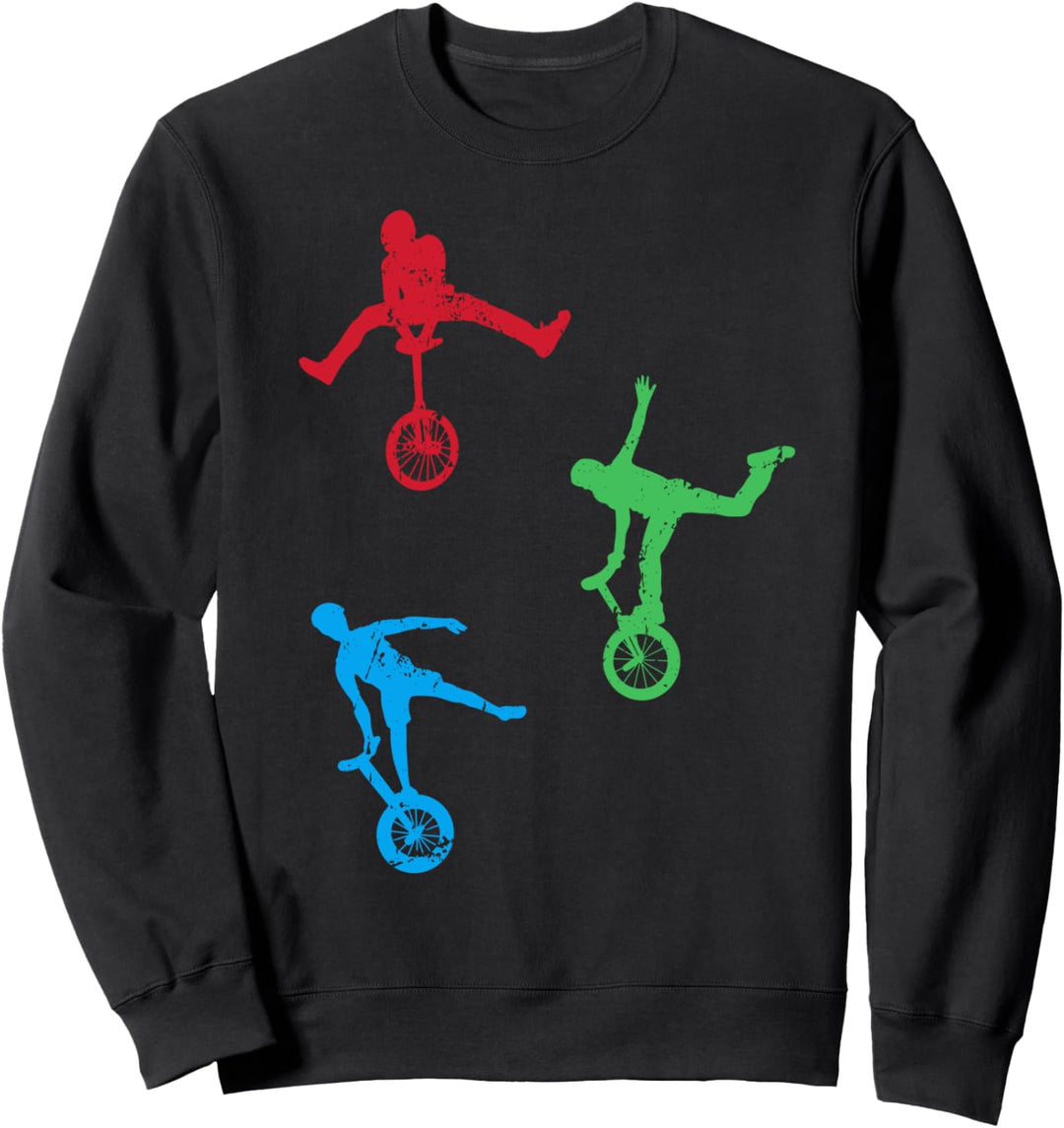 Einrad Einradfahrer Radfahrzeug - Kinder Fahrrad Einrad Sweatshirt