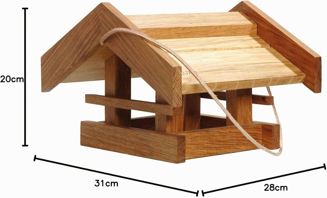 Luxus-Vogelhaus Klassisches Vogelhaus Basis, Eiche, Braun, 46036e Eiche - Spitzdach, Eiche - Spitzda