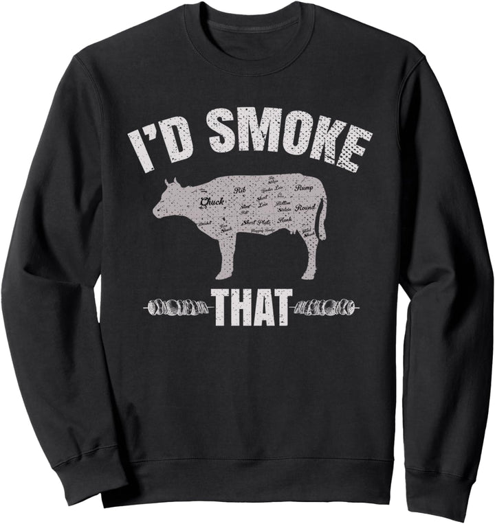 Ich würde das Grillen Barbecue Grillmeister BBQ Grillen Sweatshirt