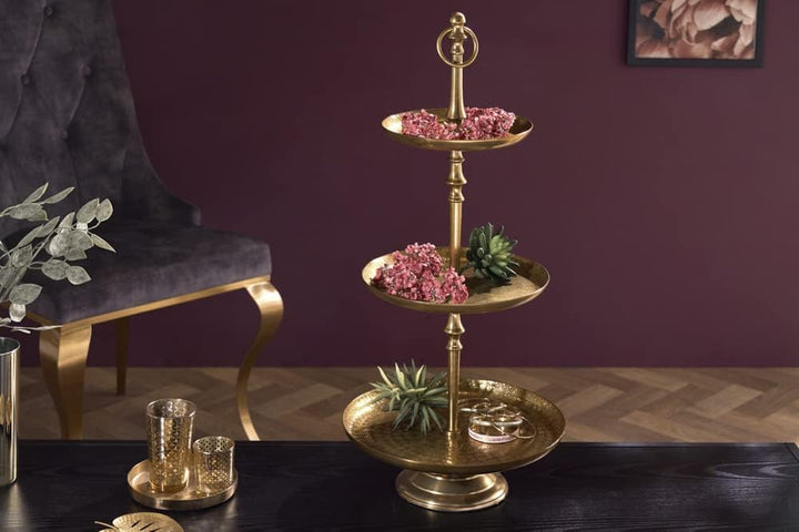 Etagere ORIENT - 65cm - gold - Metall-Aluminium-Legierung Unikat 65 cm, 65 cm