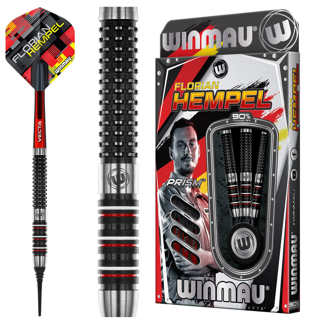 WINMAU Soft. FloHempel 21g. NT90% Schwarz 21gr, 21gr