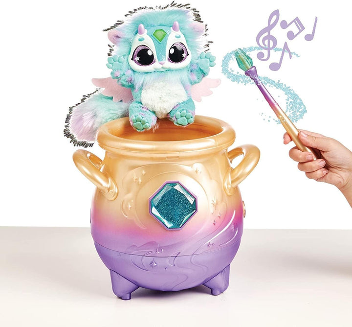 Magic Mixies - Blau, Zaubertopf mit weicher Überraschung, zaubere mit dem Zauberstab und den enthalt