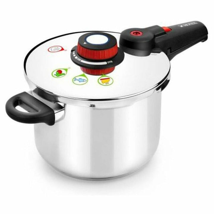 Monix Selecta Duo Set Schnellkochtöpfe 4 und 6 Liter mit Lebensmittelauswahlsystem und automatischem