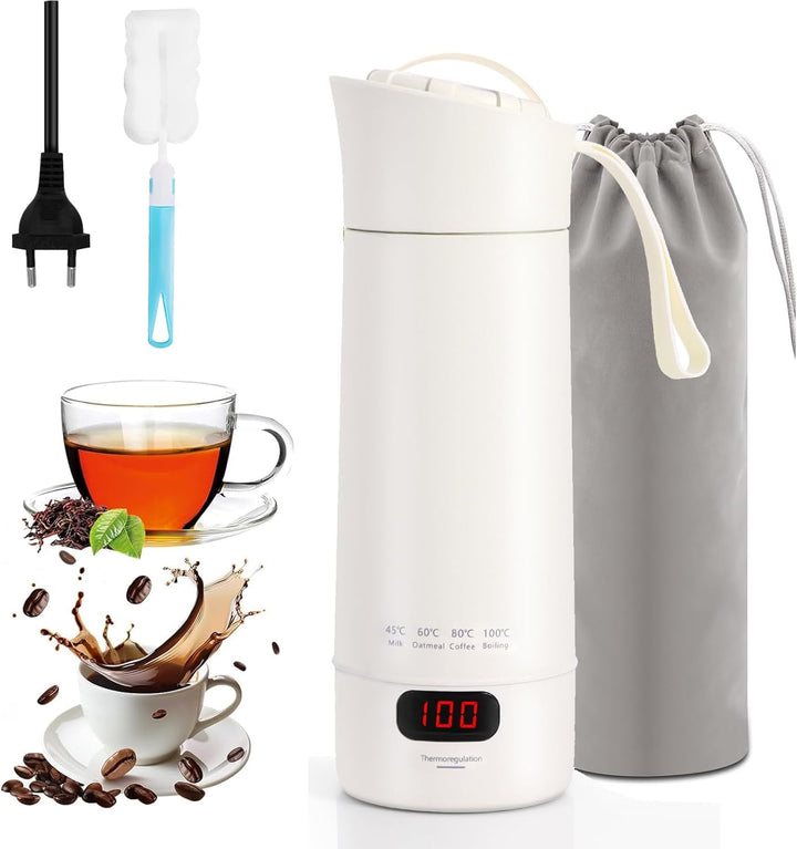 Reisewasserkocher, 300MLAwasserkocher Klein,300w Schnellkoch Mini Tragbarer Elektrische Wassertasse