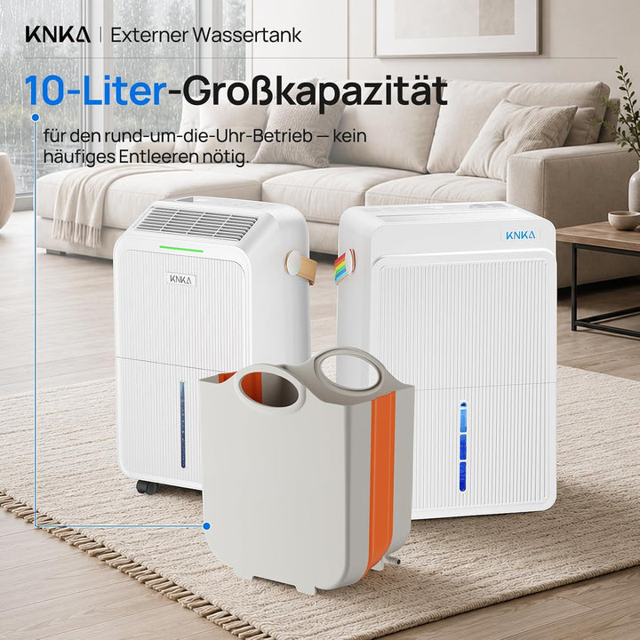 KNKA Luftentfeuchter mit 10L Aussentank Faltbar Platzsparend