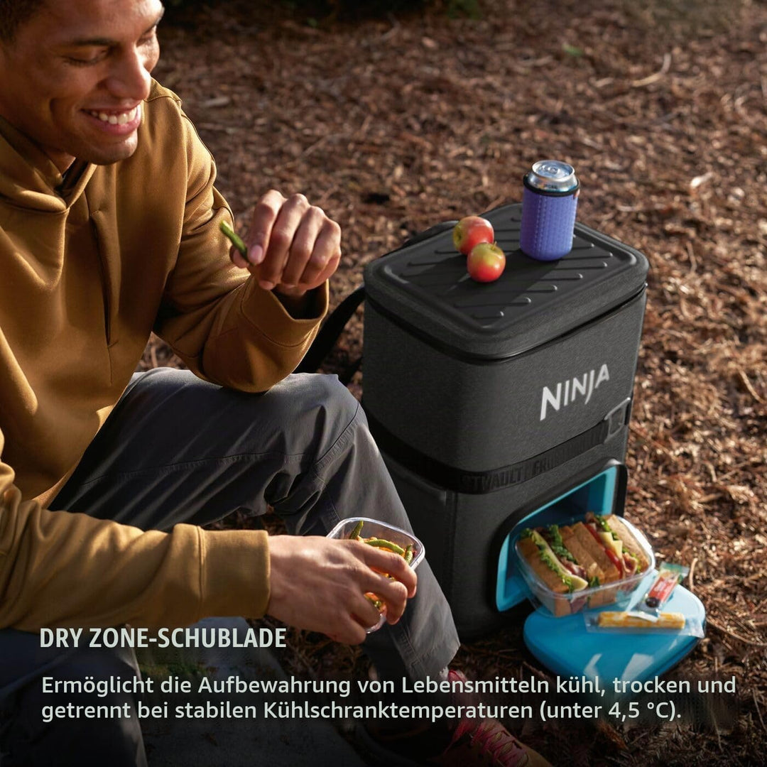 Ninja FrostVault Go Outdoor Flexibler 23-Liter-Kühlrucksack, Anthrazitgrau