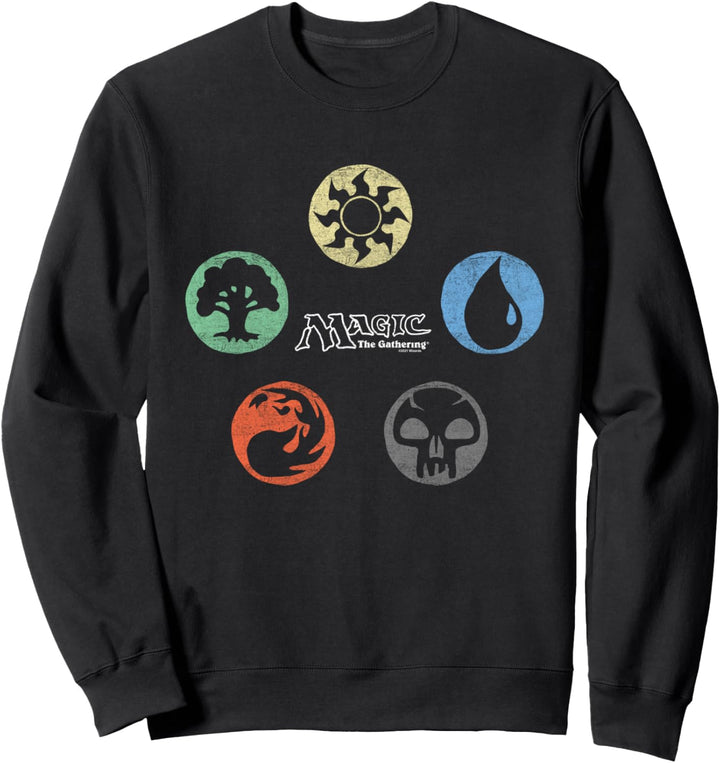Magic: The Gathering Colored Mana Symbols Sweatshirt