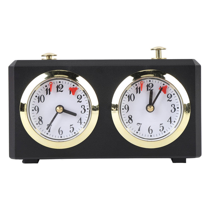 Schachuhr Analog, Aufziehmechanismus mit Grossen Zifferblättern, Professioneller Wettkampf Timer für