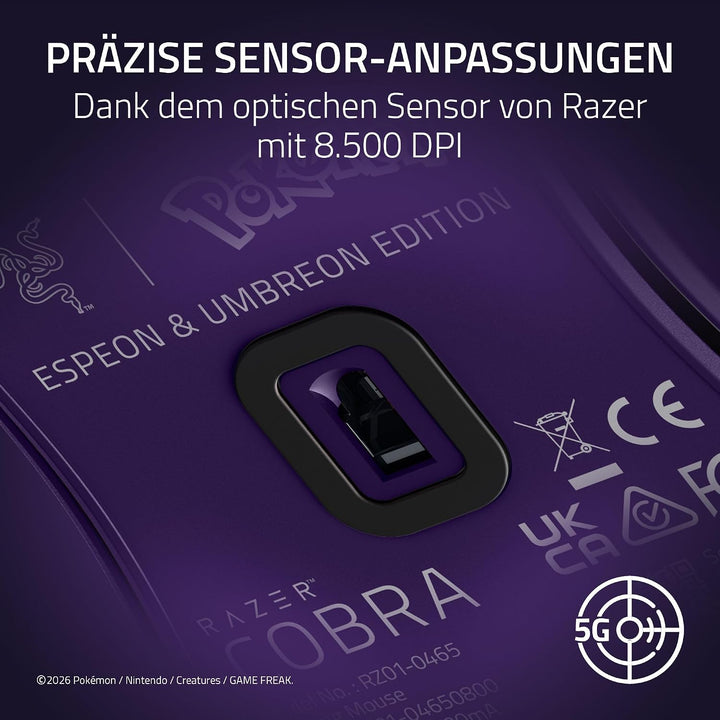 Razer Cobra Pokémon Espeon &amp; Umbreon Edition - Leichte kabelgebundene Gaming-Maus mit Chroma RGB - 5